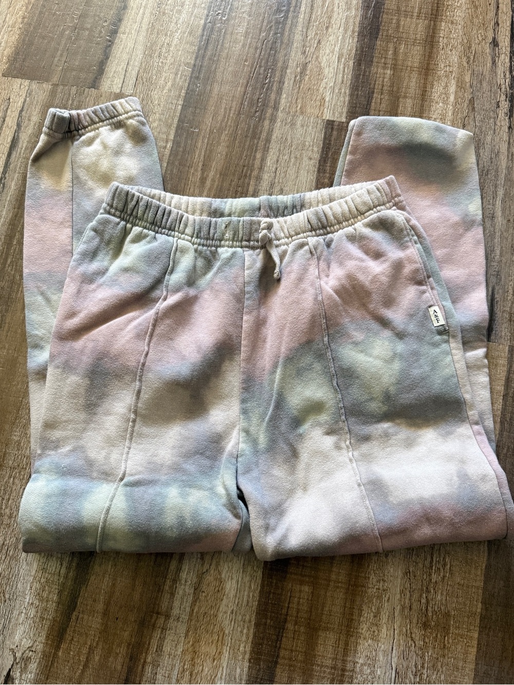Abercrombie Kids Girls Pastel Tie Dye Jogger Sweatpants Size 11/12